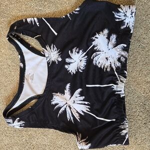 Justice Black with Palm Trees Spots Bra